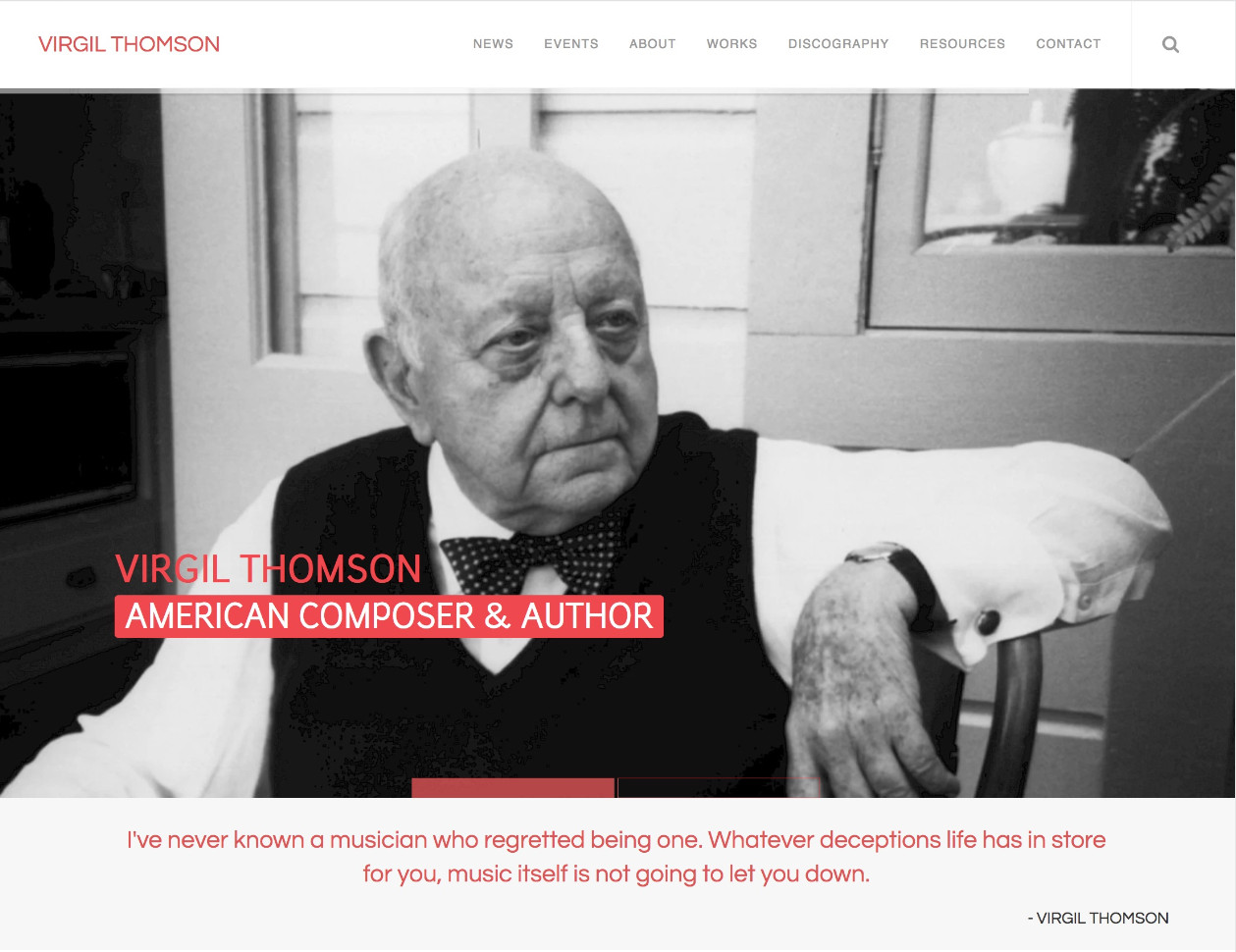 Virgil Thomson – American Composer & Author {Official Site}
